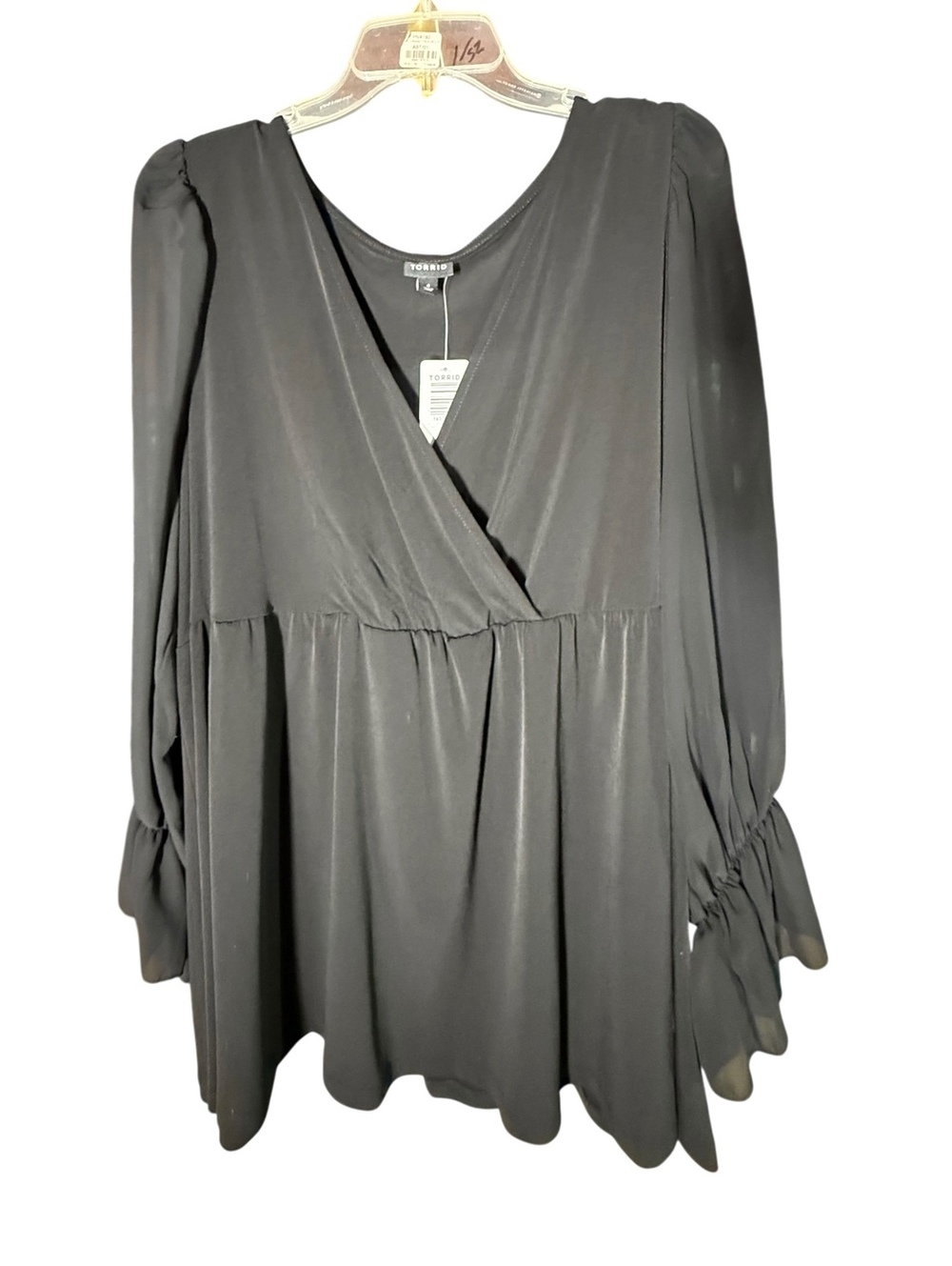 NWT Torrid Dressy Black Babydoll 4X